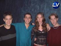 Balada: Gustavo, Daniel, Magda e Diego.<br>Fonte: Lista Vip