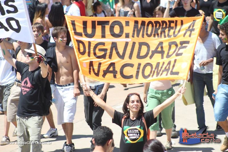 Balada: Marcha Contra Corrupo - Esplanada dos Ministrios - Braslia - DF
